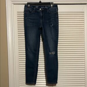 Crown & Ivy Dark Blue Skinny Jeans
